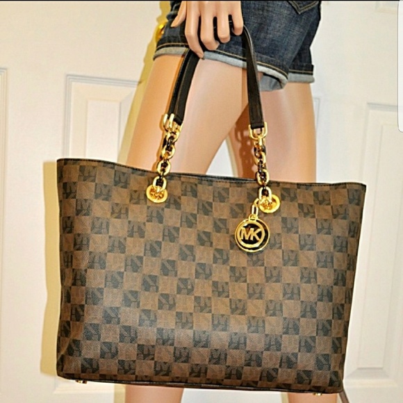 michael kors checkered purse